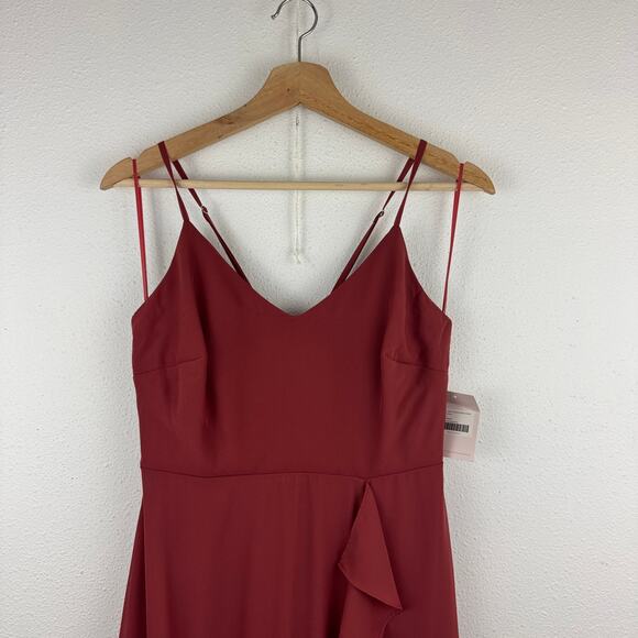 NWT Birdy Grey Theresa Chiffon Bridesmaid Dress Spice - Picture 3 of 6